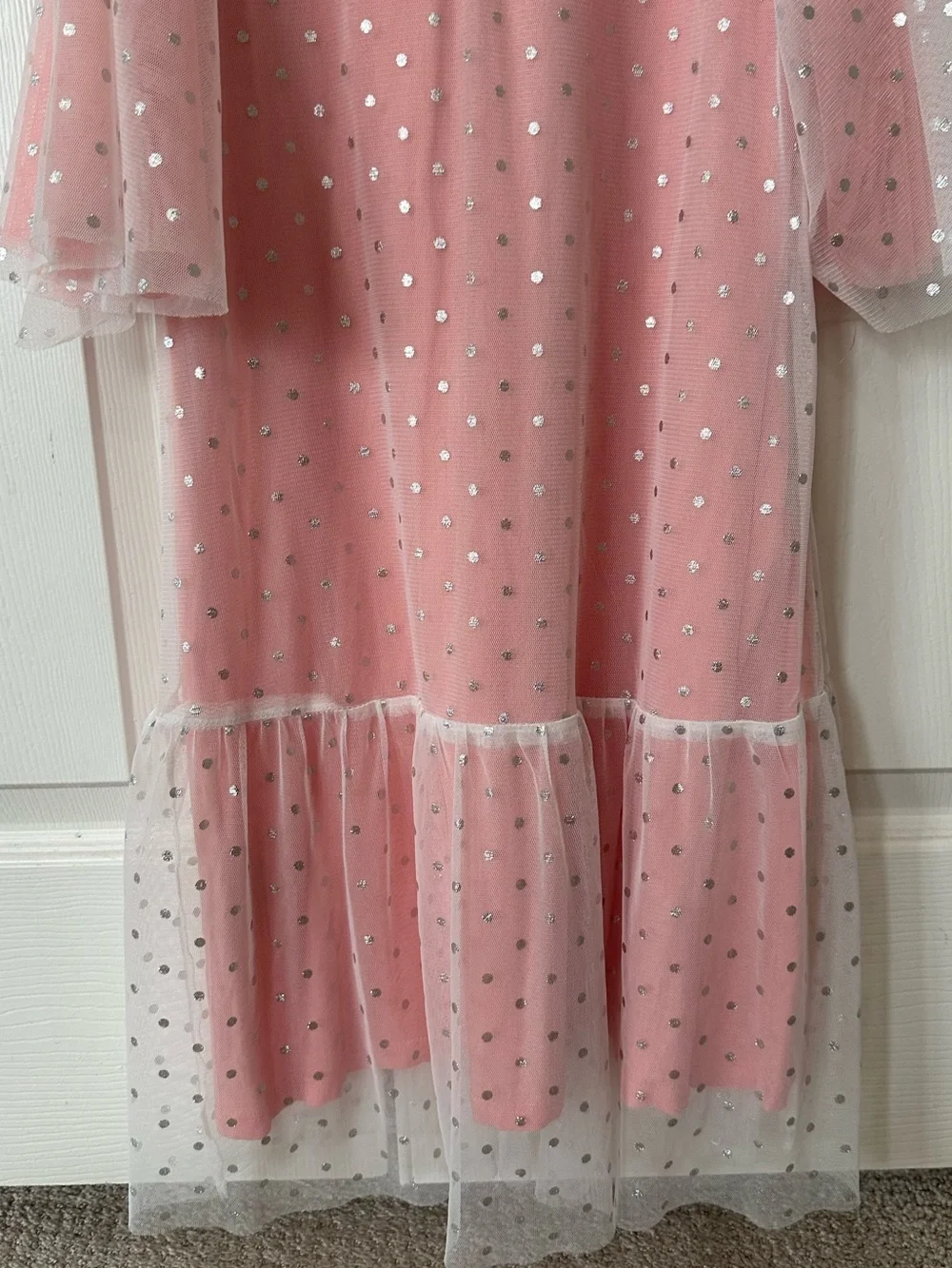 H&M - Foil Print Tulle Dress